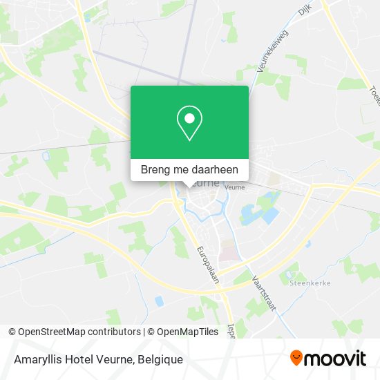 Amaryllis Hotel Veurne kaart