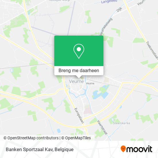 Banken Sportzaal Kav kaart