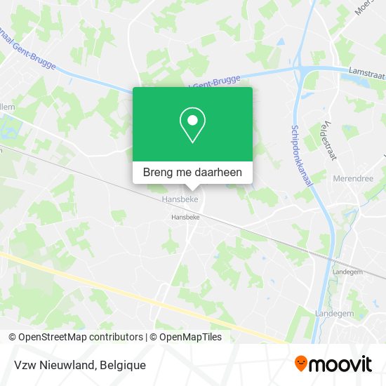 Vzw Nieuwland kaart