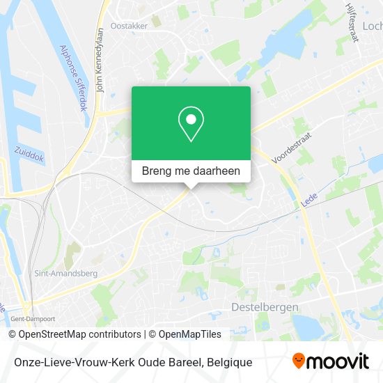 Onze-Lieve-Vrouw-Kerk Oude Bareel kaart