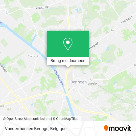 Vandermaesen Beringe kaart