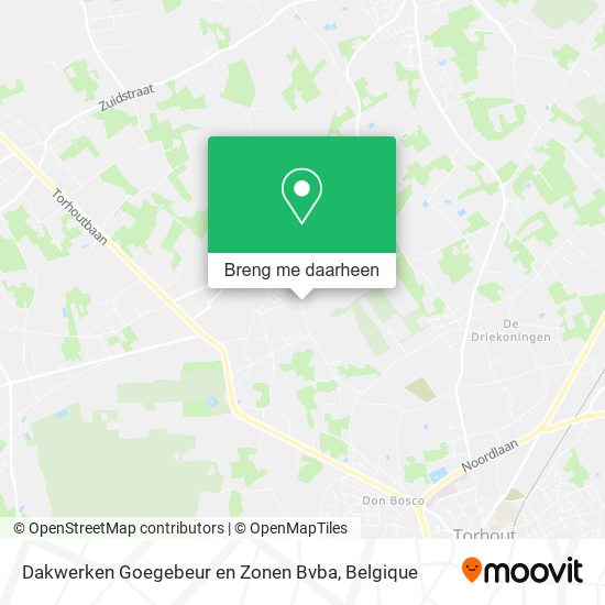 Dakwerken Goegebeur en Zonen Bvba kaart