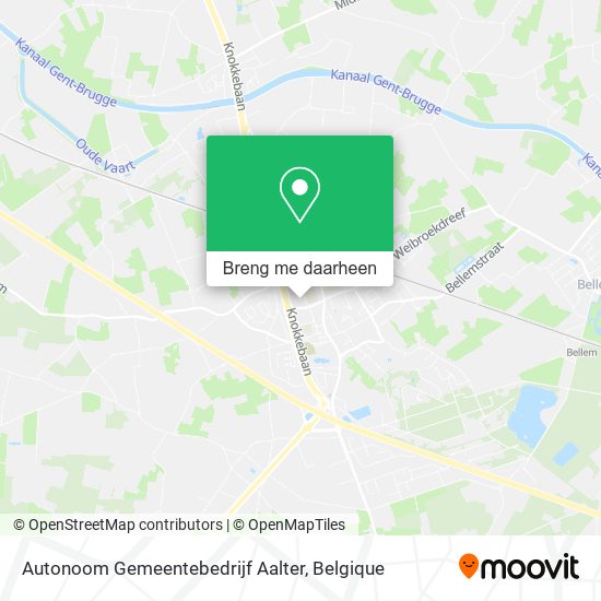 Autonoom Gemeentebedrijf Aalter kaart