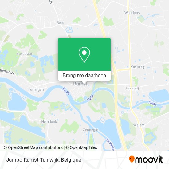 Jumbo Rumst Tuinwijk kaart