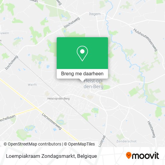 Loempiakraam Zondagsmarkt kaart