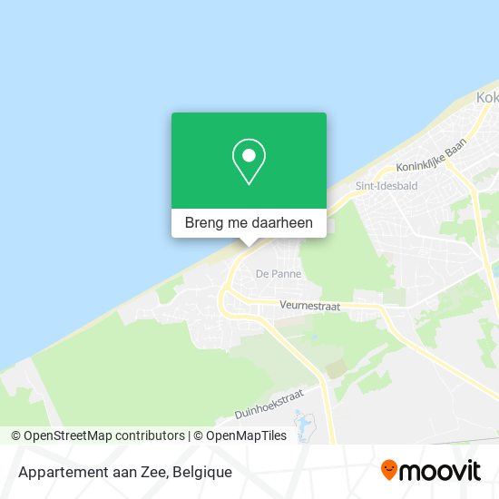 Appartement aan Zee kaart