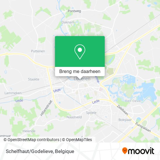 Schelfhaut/Godelieve kaart
