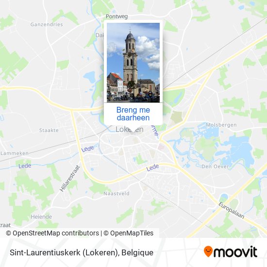 Sint-Laurentiuskerk (Lokeren) kaart