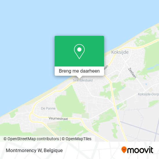 Montmorency W kaart