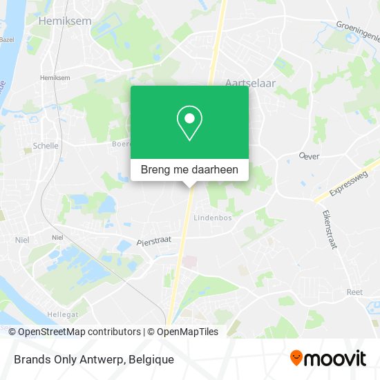 Brands Only Antwerp kaart