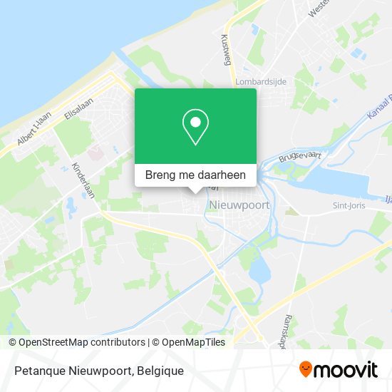 Petanque Nieuwpoort kaart