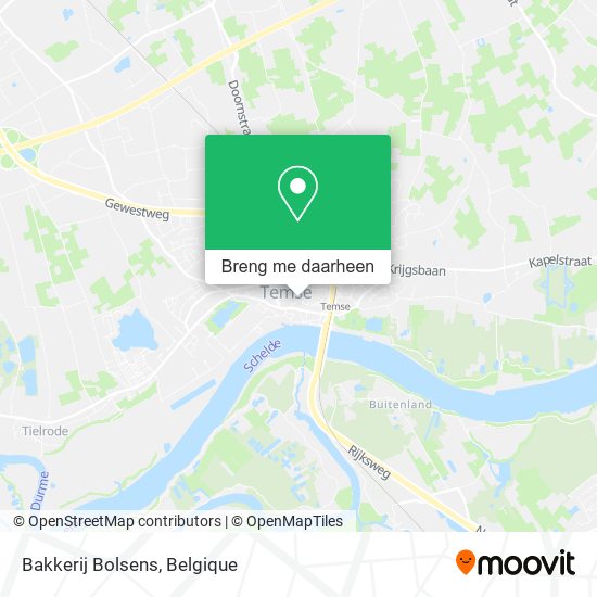 Bakkerij Bolsens kaart