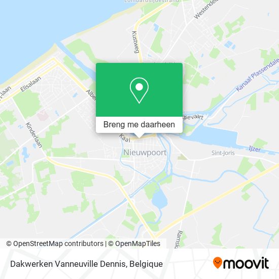 Dakwerken Vanneuville Dennis kaart