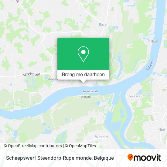 Scheepswerf Steendorp-Rupelmonde kaart
