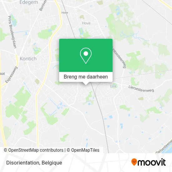 Disorientation kaart