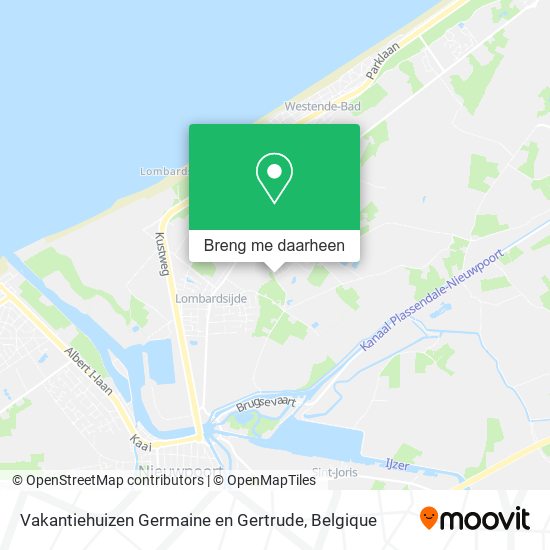 Vakantiehuizen Germaine en Gertrude kaart