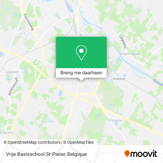 Vrije Basisschool St-Pieter kaart