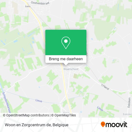 Woon en Zorgcentrum de kaart