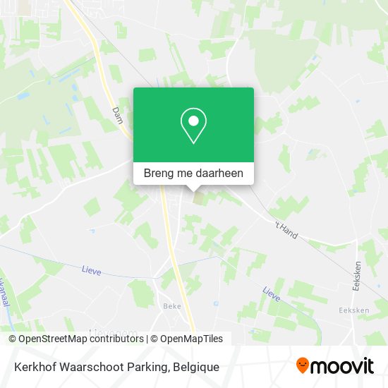 Kerkhof Waarschoot Parking kaart