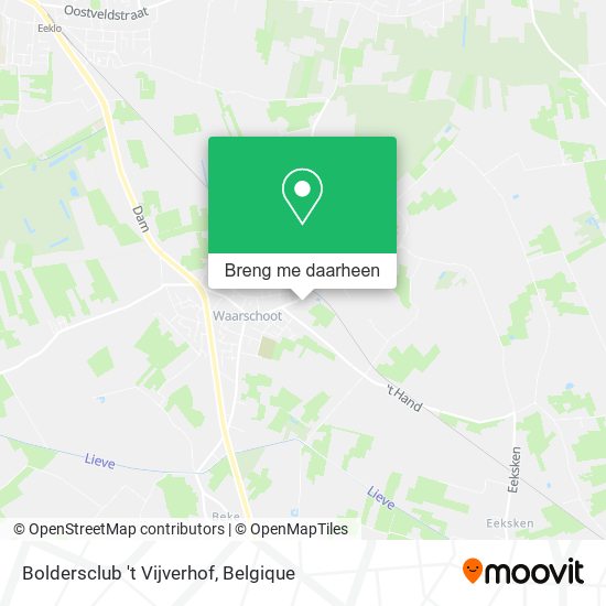 Boldersclub 't Vijverhof kaart