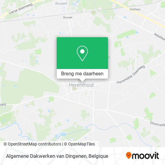 Algemene Dakwerken van Dingenen kaart