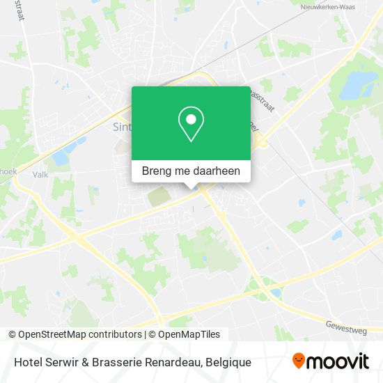 Hotel Serwir & Brasserie Renardeau kaart