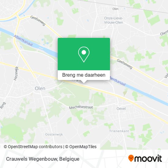 Crauwels Wegenbouw kaart