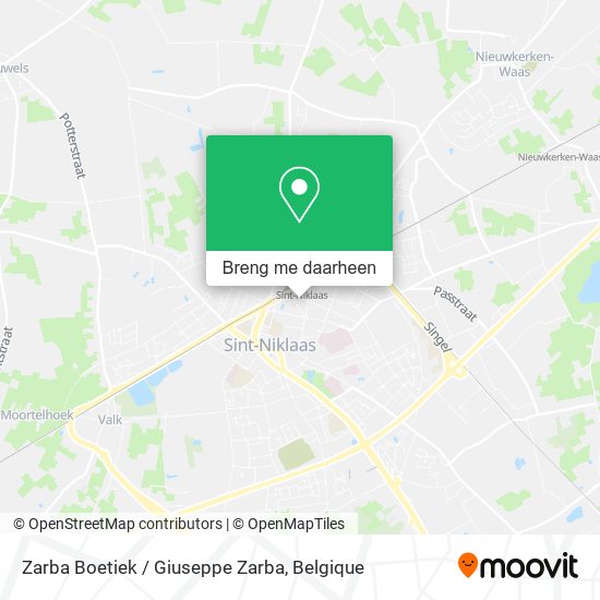 Zarba Boetiek / Giuseppe Zarba kaart