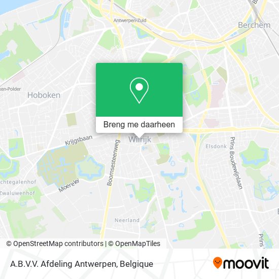 A.B.V.V. Afdeling Antwerpen kaart