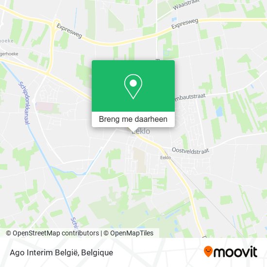 Ago Interim België kaart