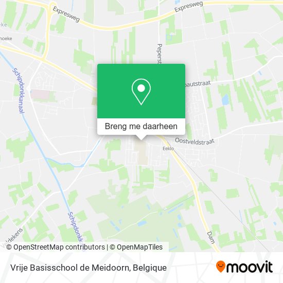 Vrije Basisschool de Meidoorn kaart
