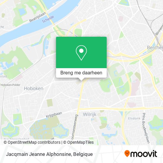 Jacqmain Jeanne Alphonsine kaart