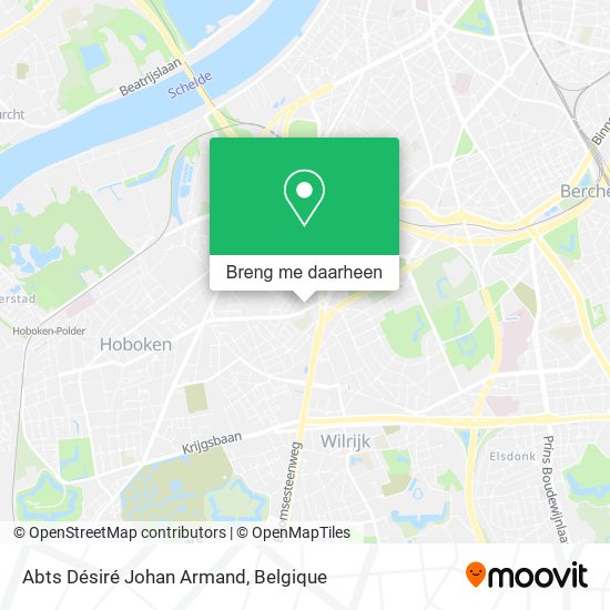 Abts Désiré Johan Armand kaart