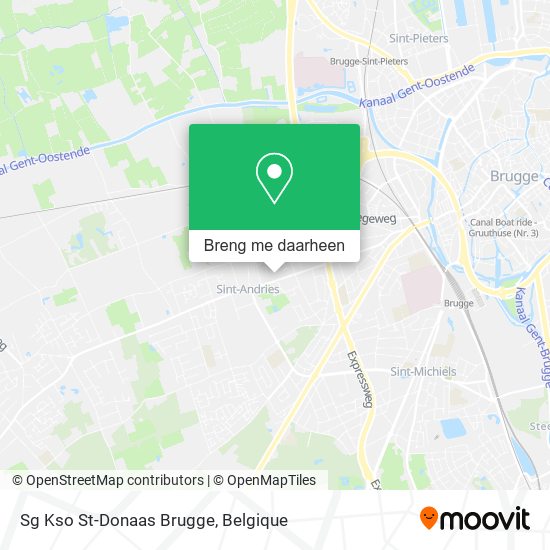 Sg Kso St-Donaas Brugge kaart