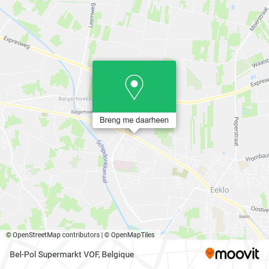 Bel-Pol Supermarkt VOF kaart