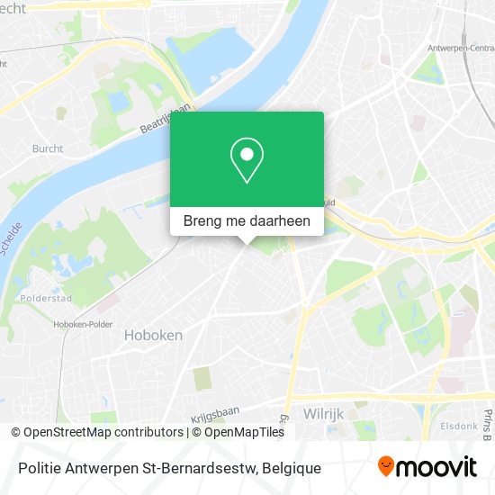 Politie Antwerpen St-Bernardsestw kaart