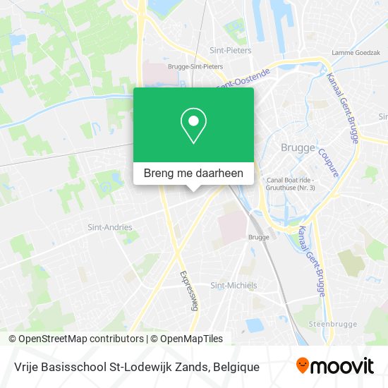 Vrije Basisschool St-Lodewijk Zands kaart