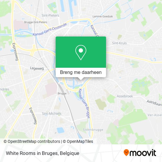 White Rooms in Bruges kaart