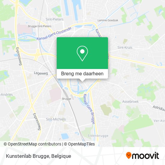 Kunstenlab Brugge kaart