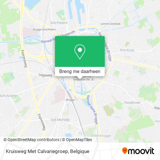 Kruisweg Met Calvariegroep kaart