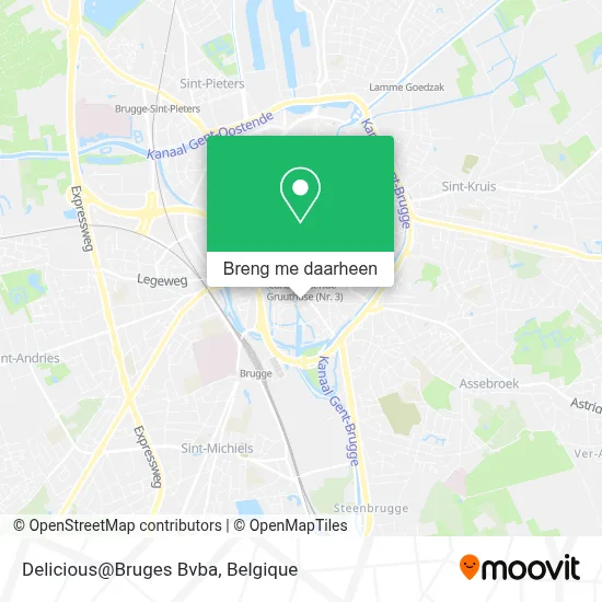 Delicious@Bruges Bvba kaart