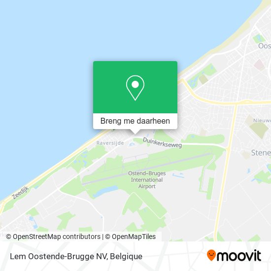 Lem Oostende-Brugge NV kaart