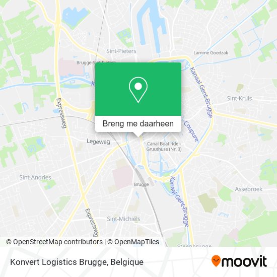 Konvert Logistics Brugge kaart