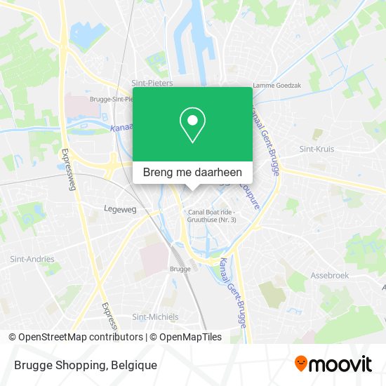 Brugge Shopping kaart