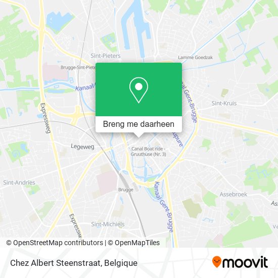 Chez Albert Steenstraat kaart