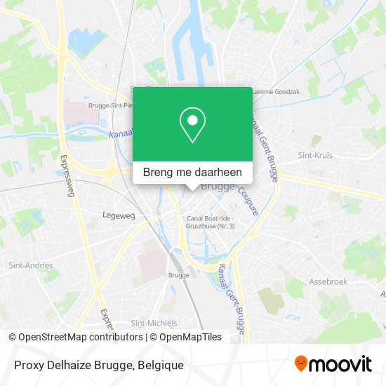 Proxy Delhaize Brugge kaart