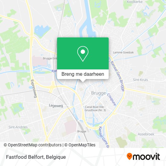 Fastfood Belfort kaart