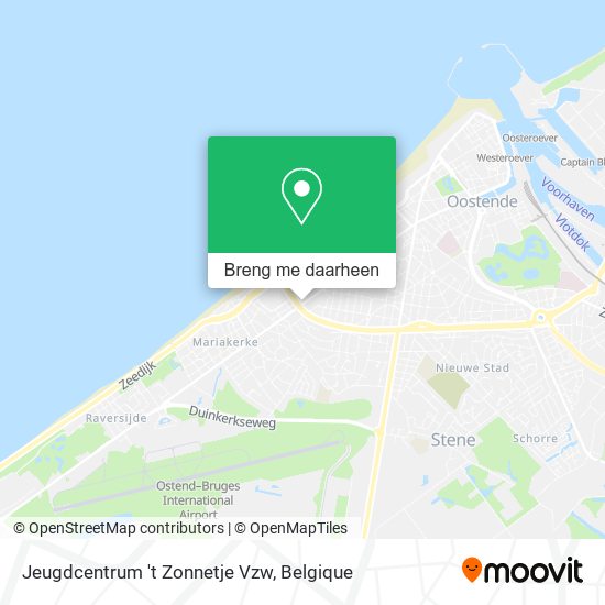 Jeugdcentrum 't Zonnetje Vzw kaart