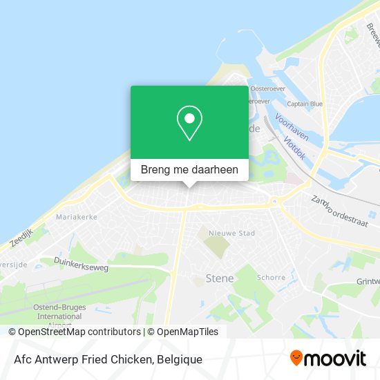 Afc Antwerp Fried Chicken kaart