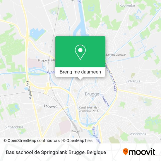 Basisschool de Springplank Brugge kaart